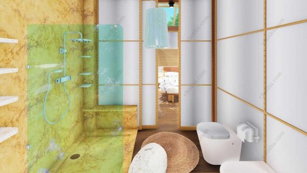 Bản vẽ kiến ​​trúc nhà gỗ hiện đại 12,3x11m - Bản thiết kế nhà nghỉ dưỡng tùy chỉnh - Hình ảnh 13