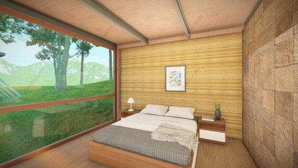 Bản vẽ kiến ​​trúc nhà gỗ hiện đại 14,8x7,3m - Bản thiết kế nhà nghỉ dưỡng tùy chỉnh - Hình ảnh 6