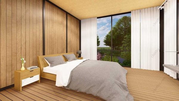 Bản vẽ kiến ​​trúc nhà gỗ hiện đại 10,8x9m - Bản thiết kế nhà nghỉ dưỡng tùy chỉnh - Hình ảnh 8