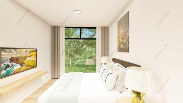 Bản vẽ kiến ​​trúc - Cabin hiện đại 7,3x14,8m có gác xép - Bản thiết kế nhà nghỉ dưỡng tùy chỉnh - Hình ảnh 9
