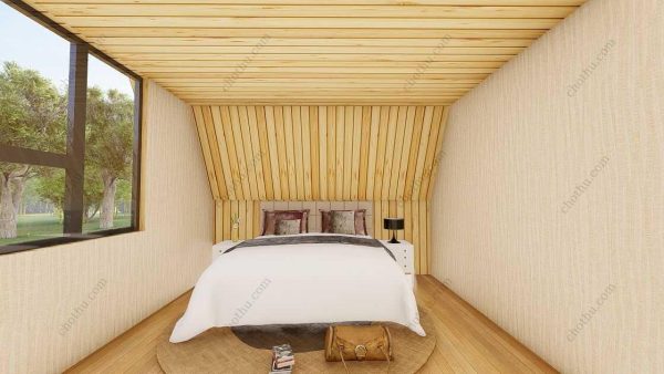 Bản vẽ kiến ​​trúc - Cabin hiện đại 13,7x5,6m có gác xép - Bản thiết kế nhà nghỉ dưỡng tùy chỉnh - Hình ảnh 10