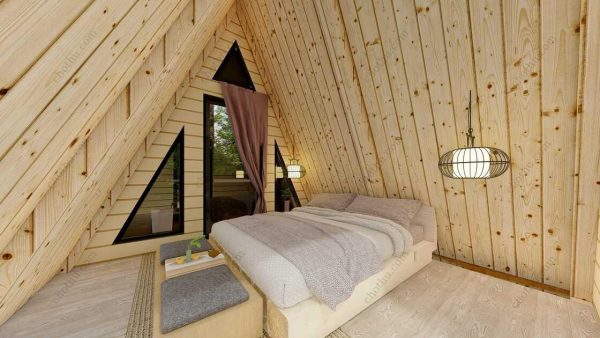 Bản vẽ kiến ​​trúc - Cabin hiện đại 47' x 22' có gác xép - Bản thiết kế nhà nghỉ dưỡng tùy chỉnh - Hình ảnh 16