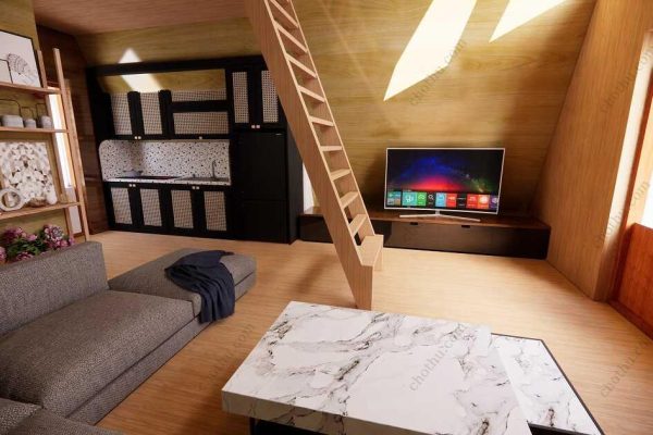 Bản vẽ kiến ​​trúc - Cabin hiện đại 33' x 22' có gác xép - Bản thiết kế nhà nghỉ dưỡng tùy chỉnh - Hình ảnh 11