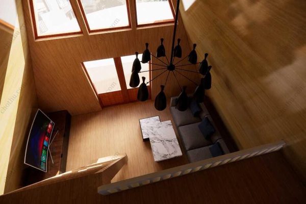 Bản vẽ kiến ​​trúc - Cabin hiện đại 33' x 22' có gác xép - Bản thiết kế nhà nghỉ dưỡng tùy chỉnh - Hình ảnh 13