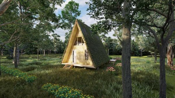 Bản vẽ kiến ​​trúc - Cabin hiện đại 33' x 22' có gác xép - Bản thiết kế nhà nghỉ dưỡng tùy chỉnh - Hình ảnh 7