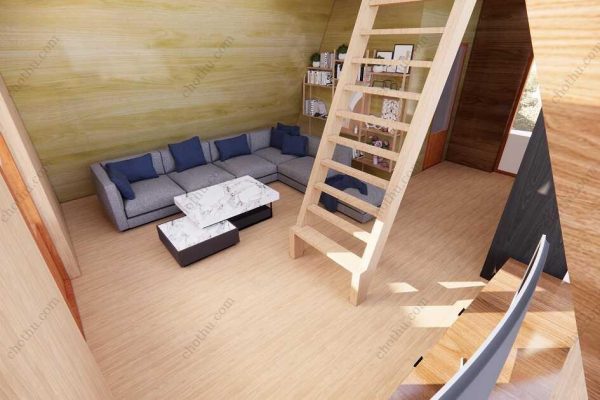 Bản vẽ kiến ​​trúc - Cabin hiện đại 33' x 22' có gác xép - Bản thiết kế nhà nghỉ dưỡng tùy chỉnh - Hình ảnh 10
