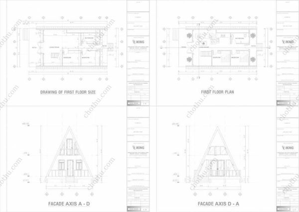 Cabin hiện đại 45' x 22' có gác xép - Bản thiết kế nhà nghỉ dưỡng tùy chỉnh - Hình ảnh 2