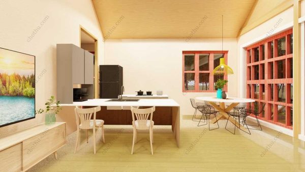 Bản vẽ kiến ​​trúc nhà gỗ hiện đại 40' x 22' – Bản thiết kế nhà nghỉ dưỡng tùy chỉnh - Hình ảnh 12