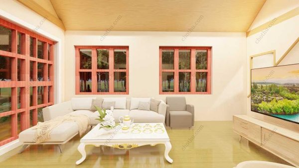 Bản vẽ kiến ​​trúc nhà gỗ hiện đại 40' x 22' – Bản thiết kế nhà nghỉ dưỡng tùy chỉnh - Hình ảnh 10