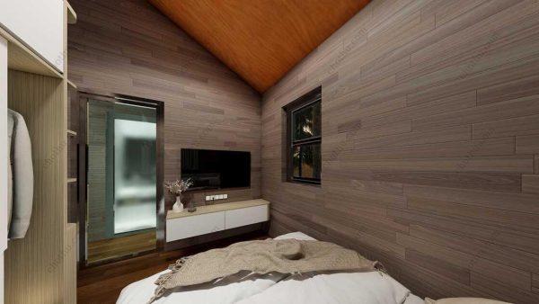 Bản vẽ kiến ​​trúc nhà gỗ hiện đại 25' x 25' - Bản thiết kế nhà nghỉ dưỡng tùy chỉnh - Hình ảnh 12