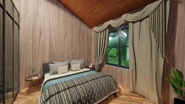 Bản vẽ kiến ​​trúc nhà gỗ hiện đại 24' x 32' – Bản thiết kế nhà nghỉ dưỡng tùy chỉnh - Hình ảnh 11