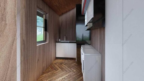 Bản vẽ kiến ​​trúc nhà gỗ hiện đại 24' x 32' – Bản thiết kế nhà nghỉ dưỡng tùy chỉnh - Hình ảnh 10