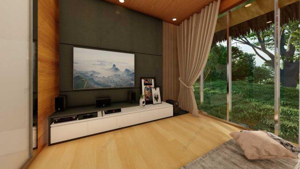 Bản vẽ kiến ​​trúc nhà gỗ hiện đại 23' x 15' – Bản thiết kế nhà nghỉ dưỡng tùy chỉnh - Hình ảnh 10