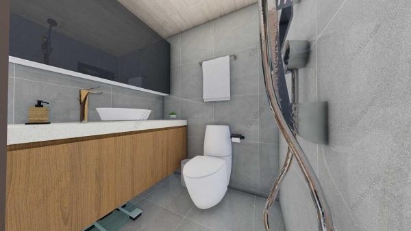 Bản vẽ kiến ​​trúc nhà gỗ hiện đại 12' x 15' – Bản thiết kế nhà nghỉ dưỡng tùy chỉnh - Hình ảnh 11