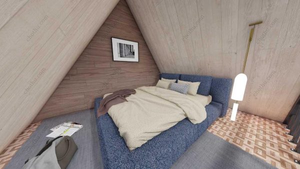Bản vẽ kiến ​​trúc nhà gỗ hiện đại 12' x 15' – Bản thiết kế nhà nghỉ dưỡng tùy chỉnh - Hình ảnh 10