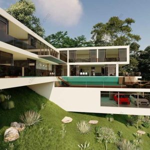 Nhà cấp 4 hiện đại, tiện nghi, mái bằng diện tích: 6x25m - V850
