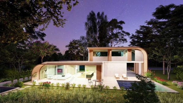 Bản vẽ kiến ​​trúc nhà gỗ hiện đại 62' x 43' – Bản thiết kế nhà nghỉ dưỡng tùy chỉnh - Hình ảnh 6
