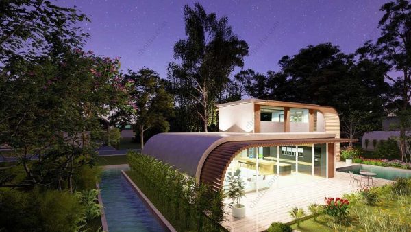 Bản vẽ kiến ​​trúc nhà gỗ hiện đại 62' x 43' – Bản thiết kế nhà nghỉ dưỡng tùy chỉnh - Hình ảnh 7