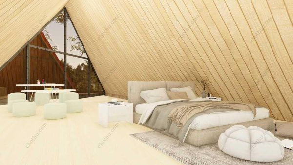 Bản vẽ kiến ​​trúc nhà gỗ hiện đại 66' x 75' – Bản thiết kế nhà nghỉ dưỡng tùy chỉnh - Hình ảnh 15