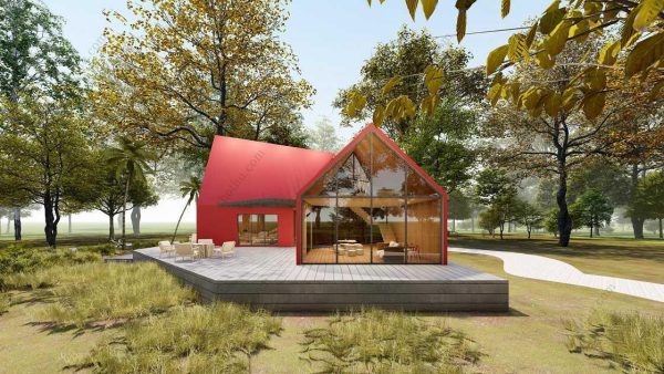 Bản vẽ kiến ​​trúc nhà gỗ hiện đại 66' x 75' – Bản thiết kế nhà nghỉ dưỡng tùy chỉnh - Hình ảnh 7