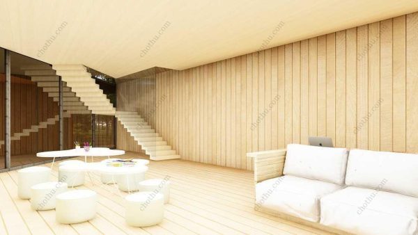 Bản vẽ kiến ​​trúc nhà gỗ hiện đại 66' x 75' – Bản thiết kế nhà nghỉ dưỡng tùy chỉnh - Hình ảnh 8