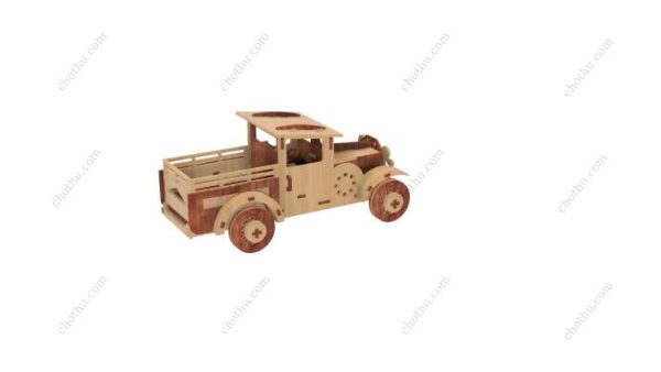 Mô hình xe tải cơ khí – Mô hình cắt Laser 3D - Hình ảnh 2