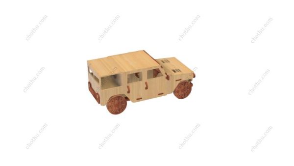 Mô hình xe ô tô địa hình – Mô hình cắt Laser 3D - Hình ảnh 7
