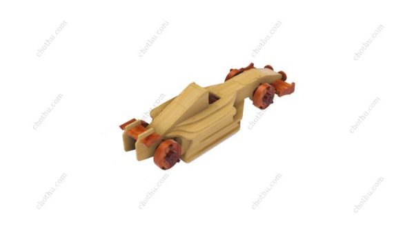 Đồ chơi gỗ cắt laser xe đua F1 - Mô hình 3D