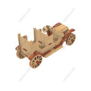 Mô hình 3D xe ngựa cổ điển đồ chơi gỗ cắt bằng laser