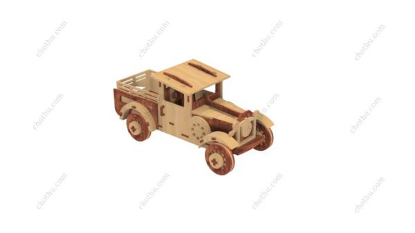 Mô hình xe tải cơ khí – Mô hình cắt Laser 3D - Hình ảnh 3