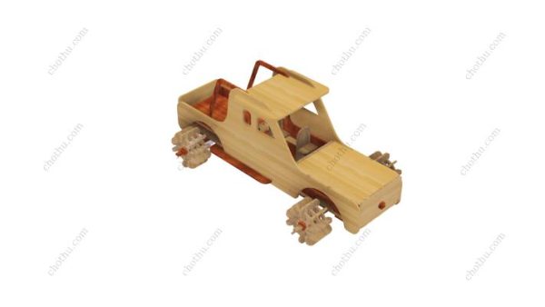 Mô hình xe tải chở hàng tự chế cắt bằng laser - Mô hình 3D - Hình ảnh 2