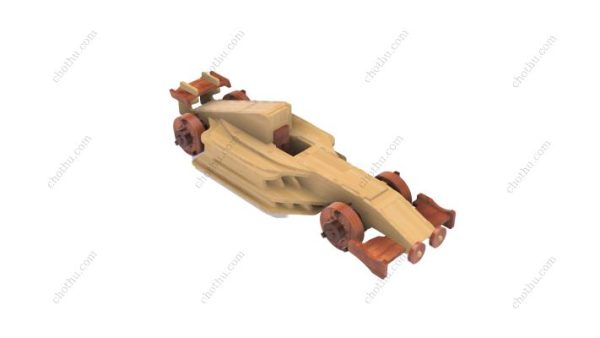 Đồ chơi gỗ cắt laser xe đua F1 - Mô hình 3D - Hình ảnh 5
