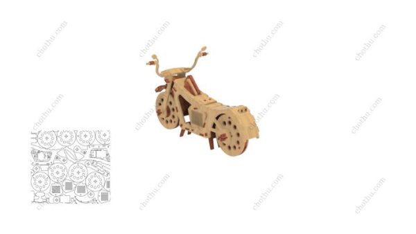 Mô hình xe máy – Mô hình cắt Laser 3D - Hình ảnh 6