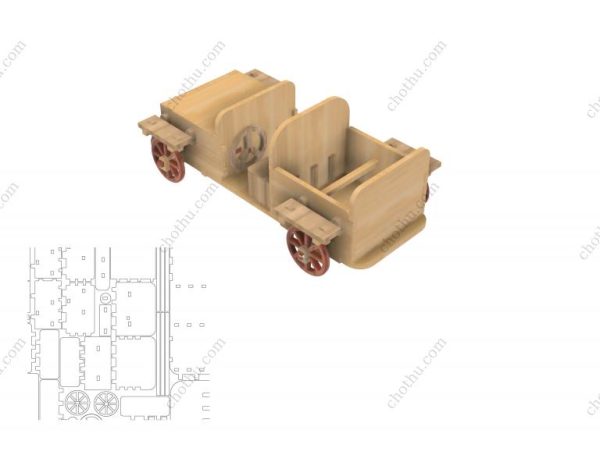 Tệp kỹ thuật đồ chơi Mô hình xe tải để cắt laser - Hình ảnh 5