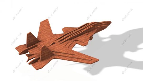 Mô hình máy bay phản lực chiến đấu tự làm - Mô hình 3D - Hình ảnh 11