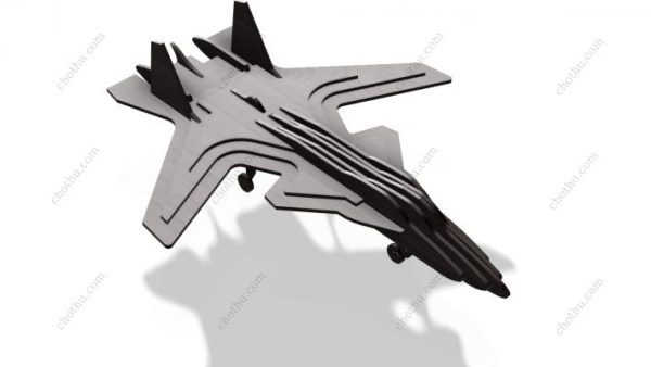 Mô hình máy bay phản lực chiến đấu tự làm - Mô hình 3D - Hình ảnh 12
