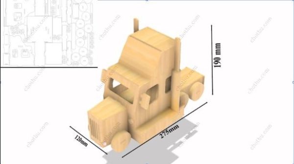 Tệp kỹ thuật số đồ chơi, mô hình container để cắt laser - Hình ảnh 7