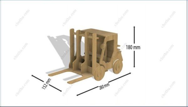 Đồ chơi xe nâng mô hình 3D, Mô hình xe nâng cắt laser 3D - Hình ảnh 6