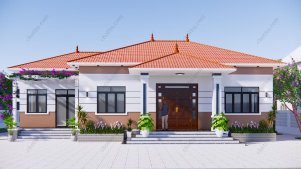 Nhà cấp 4 mái Nhật hot nhất hiện nay diện tích: 9.5x17m - V459 - Hình ảnh 2