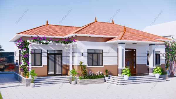 Nhà cấp 4 mái Nhật hot nhất hiện nay diện tích: 9.5x17m - V459 - Hình ảnh 3
