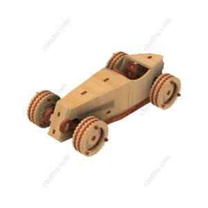 Mô hình xe thể thao cũ - Tệp cắt laser mô hình 3D