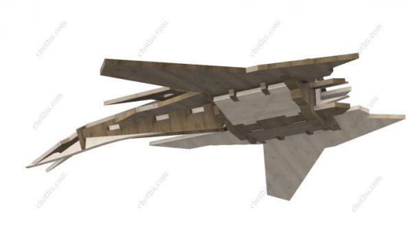 Star of War II – Mô hình 3D tệp cắt bằng laser - Hình ảnh 11