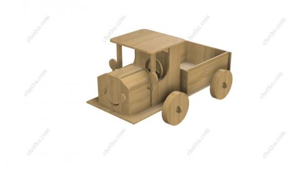 Mô hình 3D xe tải cổ điển, Mẫu cắt xe tải cổ điển 3D - Hình ảnh 7