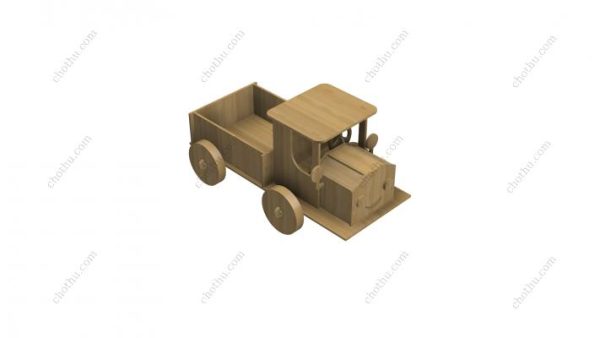 Mô hình 3D xe tải cổ điển, Mẫu cắt xe tải cổ điển 3D - Hình ảnh 6