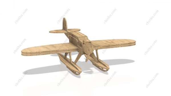 Mô hình Heinkel HE 51 thu nhỏ – Tệp cắt laser 3D - Hình ảnh 16