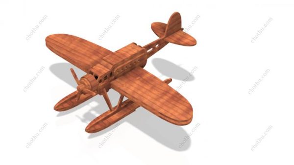Mô hình Heinkel HE 51 thu nhỏ – Tệp cắt laser 3D - Hình ảnh 17
