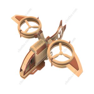 Đồ chơi gỗ Avatar trực thăng bọ cạp, Tệp kỹ thuật số để cắt laser – Mô hình 3D
