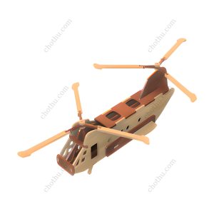 Đồ chơi mô hình trực thăng Chinook - Tệp kỹ thuật số để cắt bằng laser