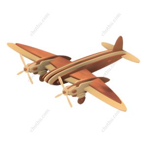 De Havilland Mosquito – Máy bay bằng gỗ cắt laser – Mô hình 3D