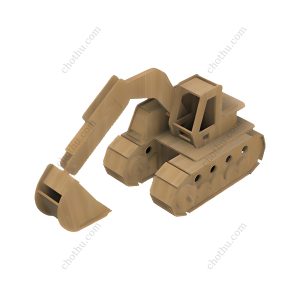 Đồ chơi mô hình máy xúc để cắt laser - Mô hình 3D